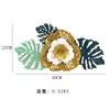 Colgante de Pared de Flores de Hierro Forjado Dormitorio Sala de Estar Fondo Decorativo Creativo Metal Decoraciones de Pared Simple Moderno Colgante de Pared Transfronterizo
