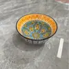 Juego de Vajilla, Vajilla para el Hogar, Bol de Cerámica, Bol para Arroz, Caja de Regalo, Bol para Comedor, Estilo Bohemio, Alto Valor Estético, Color Bajo Esmalte