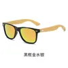 Personalizado, Kaiya Moda Ecológica Óculos de Sol Polarizados com Haste de Bambu Moso Personalizados Óculos de Sol Retrô com Haste de Bambu e Tachas de Arroz Tinta