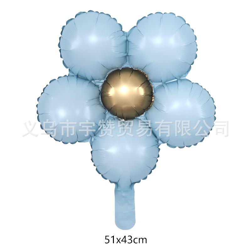 金属蓝色五瓣花