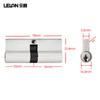 Cilindro de Cerradura de Latón Macizo de Doble Apertura Lado Igual para Puertas Grandes de Aluminio con Rótula de Rotura Térmica Estándar Europeo 70, Puerta de Madera Interior Puerta de Aluminio Cilindro de Cerradura Antirrobo