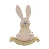 Venta al por mayor del fabricante Decoración de Pascua Conejito Lindo Artesanías de Madera Adornos Tablero de Densidad Contrachapado de Madera Adornos