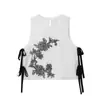 Estilo Europeo y Americano Transfronterizo Z Nueva Moda Elegante Ropa para Mujer Bordado Floral Top Decorado con Lazo 8752743