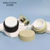 Mingli Oem15Gpp Material Tapa Redonda Pequeña para Tornillo Botella de Crema de Manos Botella de Crema Botella de Mascarilla Facial Botella de Crema Facial Botella de Boca Ancha