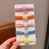 Argola de Toalha Colorida Infantil Elástico de Cabelo de Alta Elasticidade para Meninas, Corda de Cabelo para Coque de Rabo de Cavalo, Faixa de Cabelo, Acessório de Cabelo
