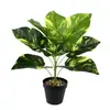 Divisória de Planta Verde Simulada Ornamentos de Planta Verde para Sala de Estar Decoração de Planta em Vaso Folhas de Planta Paisagismo de Parede de Plantas Internas Folhas Verdes