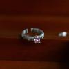 Anillo Aurora palaiba de Plata de Ley S925 Rueda de Estrella diseño de nicho apilado diamante rosa palaicha anillo de diamante de alto carbono