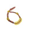 Pulseira de Cobre com Moedas de Cinco Imperadores Chineses Moda Nacional Tecida à Mão Dourada Pulseira de Cinco Imperadores Moeda Pulseira Atacado