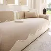 Cojín de sofá color crema 2026 nuevo estilo imitación lino universal cuatro estaciones antideslizante forma especial cojín de asiento de sofá manta lavable