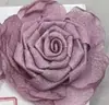 Novo fio de seda flor multicamadas tecido borda queimada flor de fio de malha faça você mesmo feito à mão grampo de cabelo versátil acessórios de cabelo acessórios de vestuário atacado