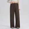 Calças de Yoga Plus Size para Mulheres, Calças de Perna Larga Fluidas, Caimento Solto, Emagrecimento, Calças Casuais, Calças Longas Respiráveis para Corrida, Esportes, Fitness