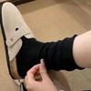 Calcetines Finos de Color Sólido con Borde Enrollado para Mujer de Primavera y Verano, Estilo Universitario, Modernos y Tendencia, Versátiles Calcetines de Media Pantorrilla para Estudiantes al por Mayor