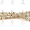 Cuentas Largas de Arroz Transparentes Facetadas Brillantes K9 de 6 mm de Gama Alta, Cuentas de Oliva, Cuentas de Vidrio de Cristal de Tambor de Cintura, Accesorios para Joyería con Cuentas