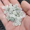 Hebilla de dinero de jade Jades cuentas sueltas de jade talla doble cara espaciador de jade pulsera collar cuerda colgante accesorios para llaves cuentas