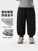 Calça casual masculina estilo europeu, calça de moletom grossa e forrada com fleece para o inverno, quente, nova coleção de inverno 2026 para crianças e bebês