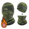 Chapéu de Lã para Exterior, à Prova de Vento e Frio, Chapéu Quente para Homens e Mulheres, Aconchegante Outono e Inverno, Proteção de Orelha para Ciclismo, Chapéu de Lã Polar Camuflado Tático