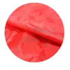 Mancha 170T tafetán de poliéster corte de cinta tela de seda roja tela para bandera forro de ropa tela para decoración de bodas
