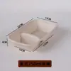 Caja de Almuerzo Desechable Biodegradable de Pulpa Ligera para Ensalada para Llevar Caja de Paja Pulpa de Caña de Azúcar Rectangular Americana para Almuerzo
