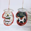 Venta Caliente Transfronteriza Accesorios de Navidad Decoraciones de Madera con Letras Reno Muñeco de Nieve Anciano Astilla de Madera Colgante de Árbol de Navidad