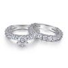 Anillo de plata de ley s925 con diseño de comercio exterior de Tong Lin, exquisito anillo de diamantes de seis garras para mujer.