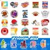 Preço Fixo50 Peças de Adesivos de Texto de Rugby de Compra Direta Transfronteiriça, Adesivos Personalizados de Rugby Temáticos de Esportes para DIY