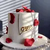 Decoración de Pastel Acrílica Estilo Ins Transfronterizo para el Día de San Valentín 520 Te Amo Decoración de Pastel Paquete de Cupcakes