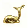 Animal de estimação de chá de latão estilo chinês, item decorativo para mesa de estudo, presente corporativo, artesanato em metal cultural e criativo com logotipo personalizado