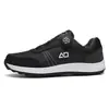 Nuevos zapatos de golf transfronterizos para hombre, impermeables, antideslizantes, con hebilla giratoria, zapatos deportivos casuales, en stock, directo del fabricante