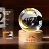 Bola de Cristal Luminosa para Funcionários de Destaque 2025 Novo Criativo High-End Atmosférico Lâmpada Noturna Ornamento Troféu