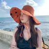 Sombrero de Pescador para Mujer 2026 Nuevo Tendencia Primavera Temprana Ala Ancha Protección Solar Sombrero Protección UV Verano Protector Facial Sombrero de Sol
