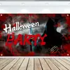 Amazon Nuevo Banner de Halloween Decoración de Fiesta del Festival Fantasma Cortina de Puerta Bandera Tela de Fondo para Bandera Se Puede Hacer
