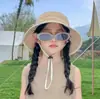 Chapéu Protetor Solar Infantil Meninos e Meninas Chapéu Grande Aba Chapéu de Pescador para Exterior Verão Fino Chapéu de Sol para Bebê Proteção UV