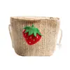Bolsa de palha fofa para meninas, bolsa de mão infantil para viagem, bolsa transversal estilosa, bolsa de praia para meninas