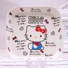 Vajilla de melamina de dibujos animados para el hogar TSUM plato para bocadillos Lindo Creativo Plato para Frutas Plato para Comida Plato Cuadrado de Hueso
