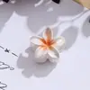 Transfronteiriço Novo 4cm Pequeno Plumeria Shark Clip Mais Vendido na Parte de Trás da Cabeça Meio Preso Grampo Gentil Acessórios de Cabelo Atacado para Mulheres