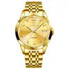 Nuevo Reloj de Pareja de Cuarzo con Banda de Acero y Diamantes Resistente al Agua Calendario Moda Nicho Reloj de Alta Gama Popular Transfronterizo Cuarzo