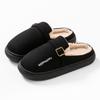 Zapatillas de Algodón Birkenstock de Moda para Invierno para Mujer, Antideslizantes de Interior, Suela Gruesa, Silenciosas, Estilo Pareja, Zapatos de Algodón Engrosados con Forro Polar para Exteriores para Hombre