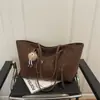 Bolsa de Trabalho Retro 2025 Casual Estampa de Leopardo Retro Superfície Macia Bolsa Tote de Ombro Bolsa de Ombro Grande Capacidade Moda