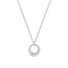 Collar Sencillo de Anillo Redondo para Mujer Versátil Estilo Ins Elegante Círculo Geométrico Cadena para Clavícula Dulce Lindo Diseño de Nicho