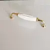 Liga de Alumínio Mármore Cerâmica Handle Puxador de Armário Guarda-Roupa Ferragens para Móveis Acessórios Furo Único Ferragens de Móveis de Luxo Leve