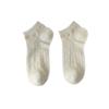 5 Pares de Calcetines de Algodón Peinado Estilo Corazón Hueco, Simples y Versátiles, Transpirables, Absorbentes del Sudor, Calcetines Finos para Mujer, Venta al por Mayor desde Taiwán