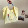 45301 Bolso Bandolera Pequeño Fresco Bordado Estilo Coreano Bolso de Oxford para Niñas, Dulce Bolsa de Compras, Bolso de Mano para Clase Estudiantil