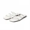 Sandalias Retro de Tira Cruzada para Mujer, Talla Grande, Estilo Verano Nuevo, Cuadradas, Abiertas, sin Cierre, Venta al por Mayor