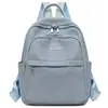 Bolsa de Viagem para Computador da Moda, Mochila Escolar para Estudantes, Mochila Feminina Simples com Múltiplos Compartimentos, Bolsa Casual de Nylon Repelente à Água