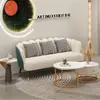Sofá Pequeño de Cuero con Forma de Pata de Gato de Lujo Ligero de Moda para Apartamentos Pequeños, Adecuado para Uso Doméstico, Sala de Estar, Salón de Belleza, Tienda de Ropa y Salón de Peluquería