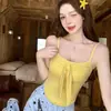1602 # Camisola sexy puramente deseable para mujer con diseño único, corbata de lazo y almohadilla para el pecho incorporada