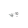 Brincos Shambhala de Prata de Lei s925 Femininos Cheios de Strass Brilhantes Exquisitos Moda Coreana Elegantes Acessórios de Prata de Grade