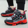 Zapatos para niños, zapatos de senderismo grandes de algodón para niños, zapatos de senderismo cálidos de caña media para otoño e invierno, zapatos para niños