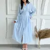 Vestido de Verano 2026 Nuevo Transfronterizo para Mujer Vestido Plisado de Color Sólido con Cuello en V Estilo Retro Francés Fresco para Mujer