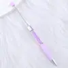 Nova Caneta Esferográfica com Contas de Strass de Cristal DIY, Caneta Esferográfica Fofa com Contas Giratórias Multicores, Desconto para Grandes Quantidades